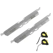 Wheel Alignment Tool, 2-Pack Toe Alignment Toe Plates, Stainless Steel Wheel Alignment Tool Plate, Toe Angle Accurate Measurement, Includes 2 Measuring Tapes & Conversion