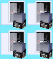 100 BCW 59pt 1.5MM THICK TOPLOADERS Trading Card Sports Topload Rigid PVC Case