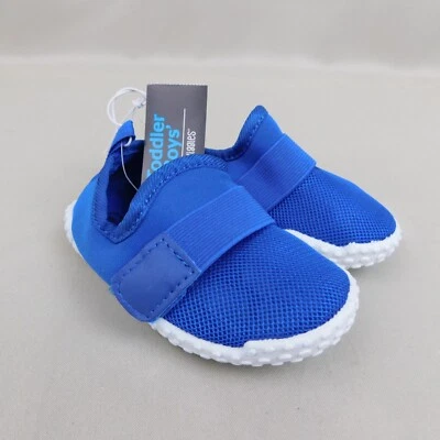 Swiggles Toddler Boy's Mesh Hook-and-Loop Strap Water Shoes - 6, Blue #748