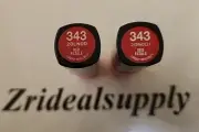 L'OREAL INFALLIBLE LE ROUGE LIPSTICK 343 RED FATALE NEW PACK OF 2
