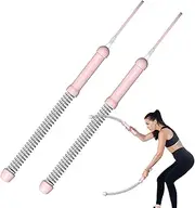 Battle Ropes for Home Gym,Portable Exercise Workout Battle Ropes - Lightweight Muscle Building Cords Replacement Spring Rod Equipment for Home Gym Fitness Beginners Outdoor Workouts