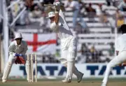 Graeme Hick batting during his innings of 178 for England in - Old Cricket Photo