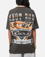 [GOAT CREW] Goat Crew Disney And Pixar Cars Snot Rod Heavy T-shirt Black Wash - Size S S Black Wash