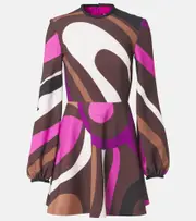 [Pucci] Pucci Marmo cady minidress AU 8 multicoloured