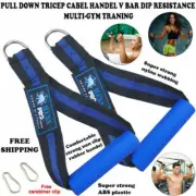 HP Tricep Rope Cable Attachment Bar Dip Resistance Band Exercise Gym Bicep