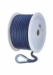 Seachoice 42221 Double-Braid Nylon Anchor Line ? Navy ? 3/8 Inch x 100 Feet, ...