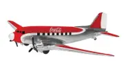 371167 CORGI COCA COLA COKE DOUGLAS DC-3 DAKOTA 1:144 SCALE MODEL PLANE