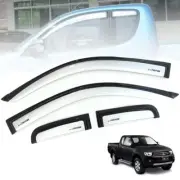 Window Sun Visor Rain Shield Silver Fit Mitsubishi Triton L200 Mn Ml Cab 2005-14 (for: Mitsubishi)
