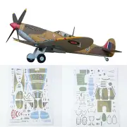 NEW 1:33 Supermarine Spitfire Fighter Airplane Paper Model Military Puzzle DIY