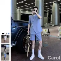 在飛比找蝦皮購物優惠-Carol 熱賣爆款【新款】韓版西裝套裝男士西裝套裝寬鬆西裝