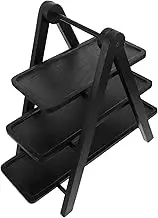 Sosoport Wooden Serving Tray: 3 Tier Space-Saving Food Display Stand for Hotpot Restaurants - Multi-Layer Storage Rack for Efficient Serving