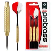 3pc Harrows Pro Precision Beginner Brass Steel Tip Sport Dart Set W/Flight/Stem