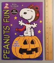 2012 Peanuts Great Pumpkin Color & Sticker Book. Charlie Brown, Snoopy, Linus +