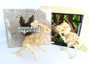 DINOSAURS UNEARTHED The Telegraph 10 Dinosaurs 3D Wooden Puzzles Sealed & Album