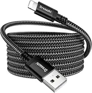 Dreaazhi Extra Long 5M Charger Cable for iPhone Fast Charge Braided Compatible with iPhone14/13/12/11/Pro/Xs Max/X/8/7/Plus/6S/6/SE/5S Lightning to USB Cable etc