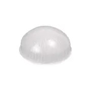 Oval Bulkhead and Bollard Shade Small in White Superlux Lighting - QJ1050