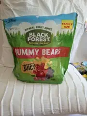 Black Forest Gummy Bears , Real Fruit Juice,3*22oz Re-sealable Bags