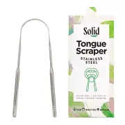 Solid Tongue Scraper - Stainless Steel