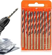 Steel Drill Set High Performance Carbide Drill Set, Drill with High Hardness | Hard Metal Covered Steel Drill, Efficient Drill, Robust Tool C