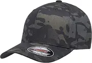 [Flexfit] Multicam 6 Panel Baseball Cap Officially Licensed Multi-Cam 2 Patterns Black Camo or Green Camo