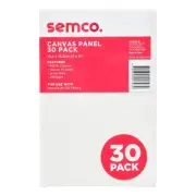 NEW Semco 30 Piece Canvas Panel Pack By Spotlight