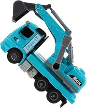 Plastic Children Excavator Toy Music and Light Engineering Model for Boys