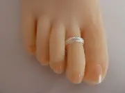 2x 925 Sterling Silver (plated) Toe Ring, ALLERGY FREE. For 2 items FREE POST OZ