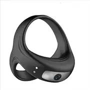 Men's triangle elastic texture clock ring silicone buckle enlargement growth delay ring strong muscle fitness atmosphere training ring couple
