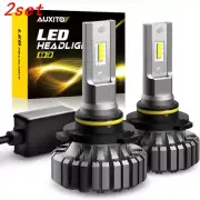 2set AUXITO H7 LED Headlight Bulbs High Low Beam Kit Cool White Brighter CANBUS (for: Audi)