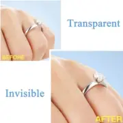4 Sizes Transparent Ring Guard Invisible Ring Size Adjuster for Any Rings Size