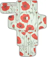 Reusable Diaper Changing mat with Tissue Pocket Changing Pads for Changing Table Infant Travel Station Kit