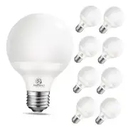 Vanity Globe Light Bulbs G25 LED for Indoor Bathroom Mirror Living Area, 5000k