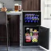 Advwin 80L 2-Door Mini Fridge with Freezer