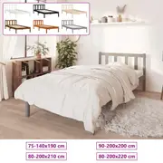 Wooden Bed Frame Single Double Queen King Size Mattress Base Bedroom vidaXL