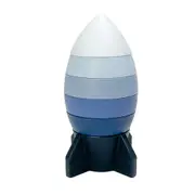 Annabel Trends Silicone Baby Stackable Educational Play Toy 14.5x7cm Rocket