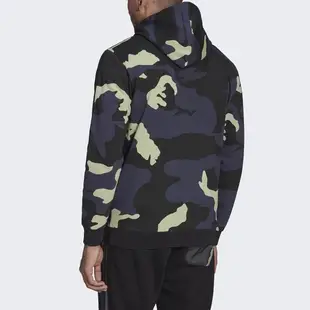 Adidas Camo Hoodie HF4882 男 連帽上衣 帽T 運動 休閒 迷彩 刷毛 舒適 國際版 藍黑