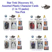 Star Trek Discovery S5, Assorted Plastic Character Card (1 in72 packs) you pick