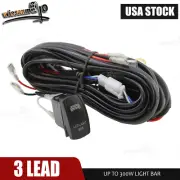 3 LEAD LED Light Bar Rocker Switch Wiring Harness For Polaris RZR Ranger General