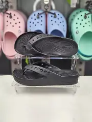 CROCS Baya Platform Flip Flop Womens Sandals Black ✅Multiple Sizes ✅Expedited