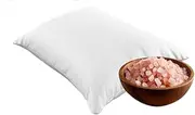 Himalayan Natural Salt Therapy Pillow – 8x6 Inch with coarse Salt, for Warm/Cold Massage– with Washable Cover, for Personal and spa use.