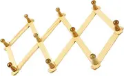 Wall Hanger 10 Hooks Coat Holder Shelf for Hat Scarf Bathroom