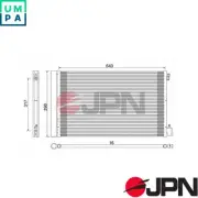 CONDENSER AIR CONDITIONING 60C9120-JPN FOR OPEL INSIGNIA/Sports/Tourer/Country