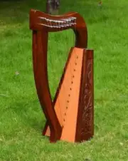12 Strings Irish Harp Rosewood Musical Instruments Harp Free Strings Set,Key,Bag