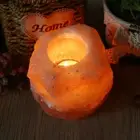 Himalayan Crystal Rock Salt Lamp Candle Holder Night Light Natural Air Purifier