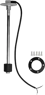 Boat Fuel Tank Sending Unit Fuel Sending Unit Marine Truck Car Fuel Water Level Sensor, Stainless Steel 190 Ohms Fuel Level Sending Unit for Truck Automobile RV