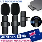 Wireless Lavalier Microphone Mic For Apple Phone iPhone ipad Vlog Live Stream AU