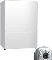 Annlpoy Washing Machine Cover Dustproof Front Loading Washing Machine for Front Loader, Dust and Waterproof, Protective Cover with Silver Edge, Large 60 x 65 x 90 cm, for Bathroom, Kitchen and Balcony