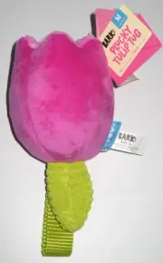 Bark Box PLUCKY TULIP TUG M 20-50 lb Sniff The Roses Flower Dog Toy Squeaks
