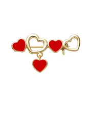 GiGiGirl 14K Plated CZ Heart Pin Pin