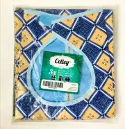 3 Pack Adult Bibs with Crumb Catcher - Waterproof, Reusable Clothing Protection